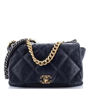 Chanel 19 Flap Bag Quilted Leather Maxi #218129C46B